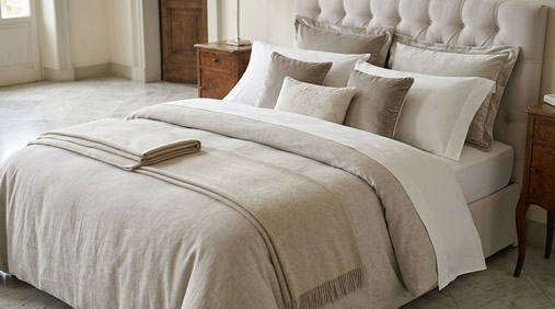 Biancheria per la casa elegante e coordinata per letto e bagno - Mondo Chic